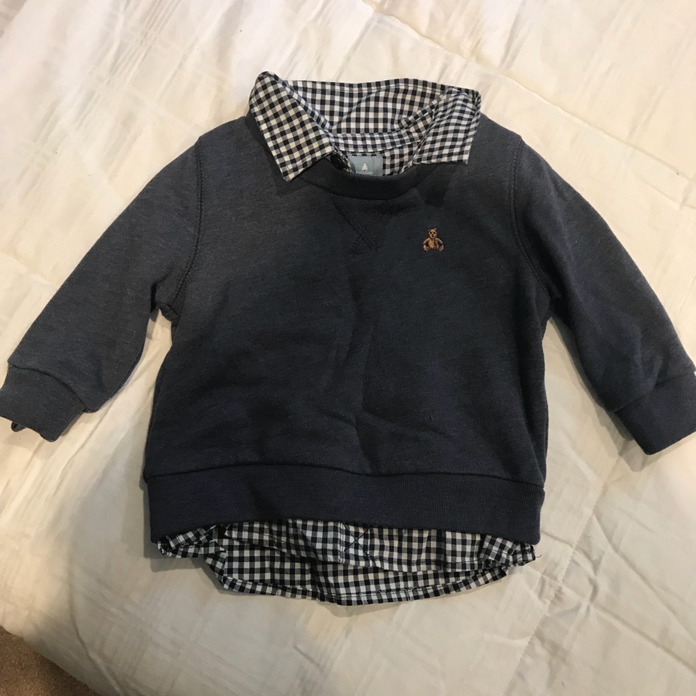 Gap sweater collared shirt combo